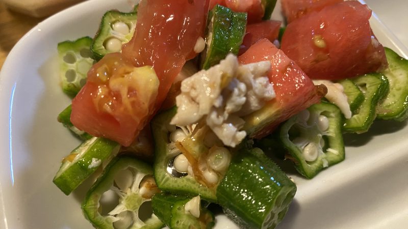 水溶性食物繊維の宝庫【オクラ】頂きました♪免疫アップのおまじない～　ふなおか薬局